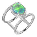 Oval Black Opal 16_White Gold_Oval