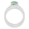 Oval Black Opal 16_Sterling Silver_Oval
