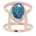 Oval Opal Triplet 58_Rose Gold_Oval