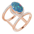 Oval Opal Triplet 58_Rose Gold_Oval