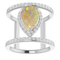 Teardrop Pipe Opal 39_Sterling Silver_Teardrop