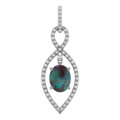Oval Boulder Opal 96_White Gold_Oval Oval Boulder Opal 96_White Gold_Oval