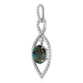 Oval Boulder Opal 111_White Gold_Oval Oval Boulder Opal 111_White Gold_Oval
