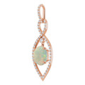 Oval White Opal 116_Rose Gold_Oval Oval White Opal 116_Rose Gold_Oval