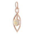 Oval White Opal 117_Rose Gold_Oval Oval White Opal 117_Rose Gold_Oval