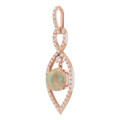 Round White Opal 119_Rose Gold_Round Round White Opal 119_Rose Gold_Round