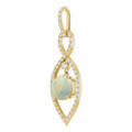 Round White Opal 120_Yellow Gold_Round Round White Opal 120_Yellow Gold_Round