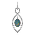 Oval White Opal 141_Sterling Silver_Oval Oval White Opal 141_Sterling Silver_Oval