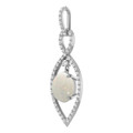 Oval White Opal 143_Sterling Silver_Oval Oval White Opal 143_Sterling Silver_Oval