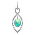 Oval Black Opal 16_White Gold_Oval Oval Black Opal 16_White Gold_Oval