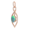 Oval Black Opal 16_Rose Gold_Oval Oval Black Opal 16_Rose Gold_Oval