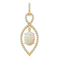 Oval White Opal 18_Yellow Gold_Oval Oval White Opal 18_Yellow Gold_Oval