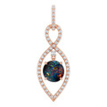 Round Boulder Opal 47_Rose Gold_Round Round Boulder Opal 47_Rose Gold_Round