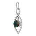 Round Boulder Opal 51_White Gold_Round Round Boulder Opal 51_White Gold_Round