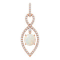 Round White Opal 57_Rose Gold_Round Round White Opal 57_Rose Gold_Round