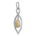 Teardrop Pipe Opal 39_White Gold_Teardrop Teardrop Pipe Opal 39_White Gold_Teardrop