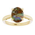 Oval Boulder Opal 101_Yellow Gold_Oval