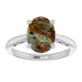 Oval Boulder Opal 107_Sterling Silver_Oval