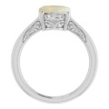 Oval White Opal 116_Sterling Silver_Oval
