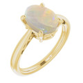 Oval White Opal 117_Yellow Gold_Oval