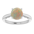 Round White Opal 119_White Gold_Round