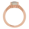Oval White Opal 14_Rose Gold_Oval