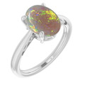 Oval White Opal 14_Sterling Silver_Oval