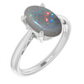 Oval Black Opal 12_Sterling Silver_Oval