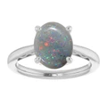 Oval Black Opal 12_Sterling Silver_Oval