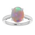 Oval Black Opal 76_Sterling Silver_Oval