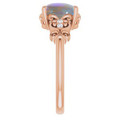 Oval Black Opal 76_Rose Gold_Oval