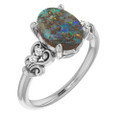 Oval Boulder Opal 97_Sterling Silver_Oval