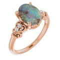 Oval Boulder Opal 100_Rose Gold_Oval