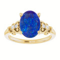 Oval Boulder Opal 103_Yellow Gold_Oval