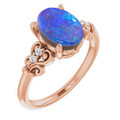 Oval Boulder Opal 103_Rose Gold_Oval