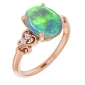 Oval Black Opal 16_Rose Gold_Oval