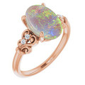 Oval Black Opal 13_Rose Gold_Oval