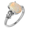 Oval White Opal 18_White Gold_Oval