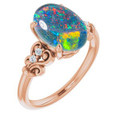 Oval Opal Triplet 73_Rose Gold_Oval