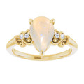 Teardrop White Opal 43_Yellow Gold_Teardrop