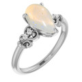 Teardrop White Opal 43_White Gold_Teardrop