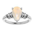Teardrop White Opal 43_Sterling Silver_Teardrop