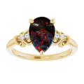 Teardrop Boulder Opal 45_Yellow Gold_Teardrop