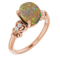 Round Boulder Opal 52_Rose Gold_Round