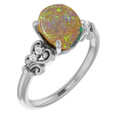 Round Boulder Opal 52_Sterling Silver_Round