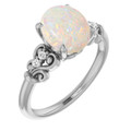 Round White Opal 57_Sterling Silver_Round