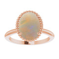 Oval White Opal 117_Rose Gold_Oval