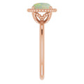 Round White Opal 120_Rose Gold_Round