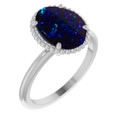 Oval Black Opal 122_Sterling Silver_Oval