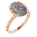 Oval Black Opal 12_Rose Gold_Oval